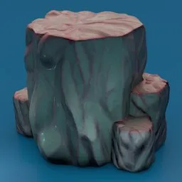 Stylized rock cluster