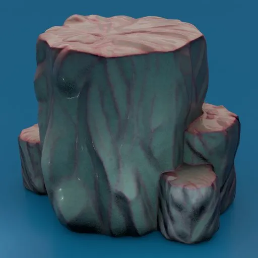 Stylized rock cluster