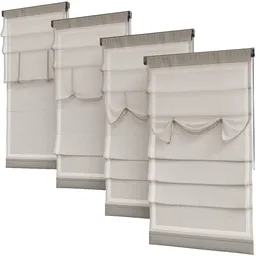 Linen Roman Curtain Set