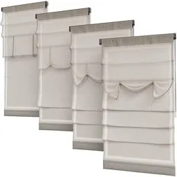 Linen Roman Curtain Set