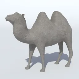 Camel Stone Statue