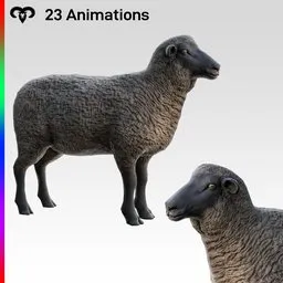 Sheep Female Animated
