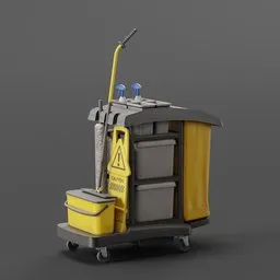 Janitorial Cleaning Cart