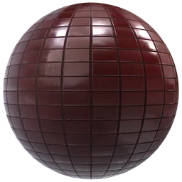 Glossy Red Floor Tiles