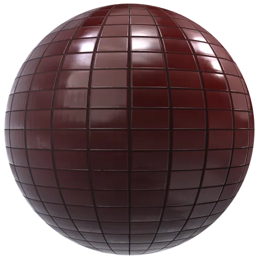 Glossy Red Floor Tiles
