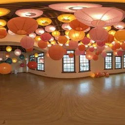 A room full of lanterns
