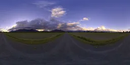 Dramatic Sunset Sky at Farmfields