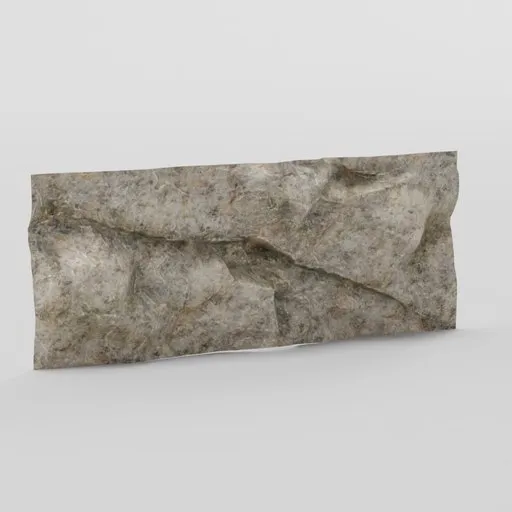 Low-poly Blender 3D rock model with 4K PBR textures and optimized topology for game development.