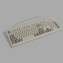 Yellowed IBM Keyboard