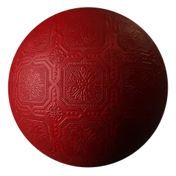 Wallpaper Anaglypta Red