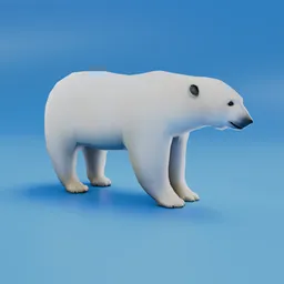 Polar Bear Low Poly