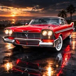 Plymouth Fury Classic Car – Rigged