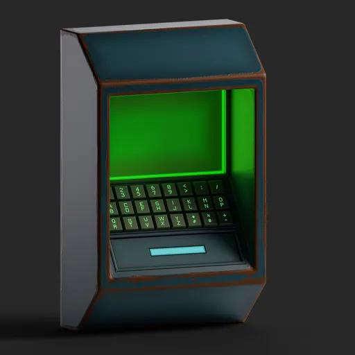 Stylized Sci-Fi Access Panel