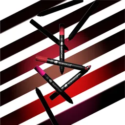 Lip crayons falling shot