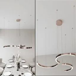 Celling modern Half Ring ed Lamp