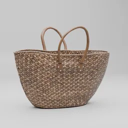 Woven Rattan Tote Bag