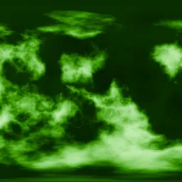 Green Nebula in Space