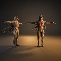 Dark Fantasy Horror Creature(Rigged)