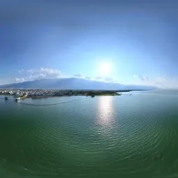 Highsky green lake sunshine