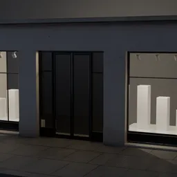 Night Shop Window Template