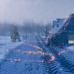 Snowy Christmas Cabin