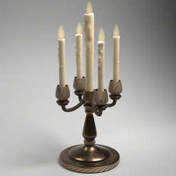 Antique Candle Stand Set
