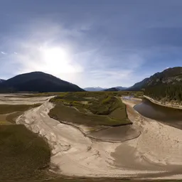 Mountain Landscape River Daytime