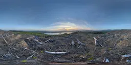 Mountain Bluesky Sunset Dry Tree