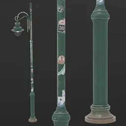 Siofok Beach Lamp with Stickers