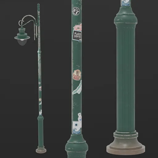 Siofok Beach Lamp with Stickers