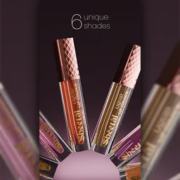 Lipsticks shades rotating shot