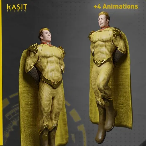 Homelander Animated Gold