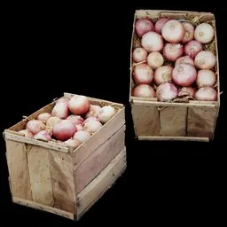 Fresh Red Onion Crate