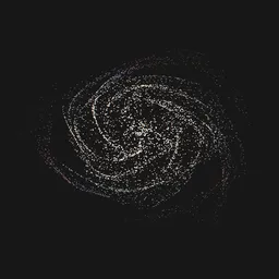 Galaxy in Geometry nodes [Animated]