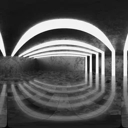 Futuristic Light Tunnel HDRI