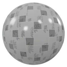 Gray geometrical tiles