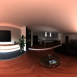 Modern Open-Plan Living Room & Kitchen