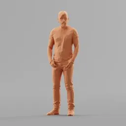 Lowpoly Male Standing