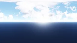 Soft Cloudy Sea Horizon