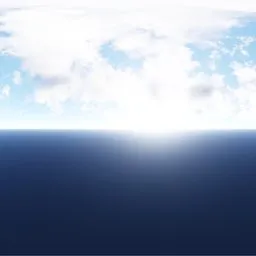 Soft Cloudy Sea Horizon