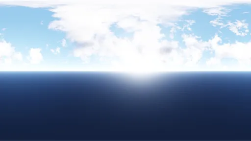Soft Cloudy Sea Horizon