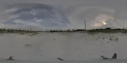 "Dusty Rural Sunset Field HDRI"