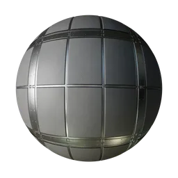 High-resolution PBR SciFi panel texture for 3D modeling, ideal for Blender and other 3D applications.