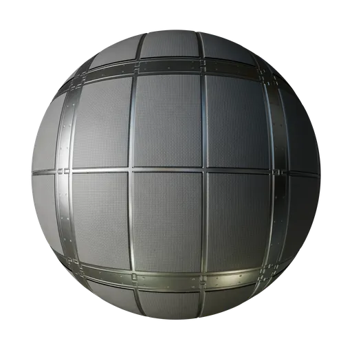 High-resolution PBR SciFi panel texture for 3D modeling, ideal for Blender and other 3D applications.