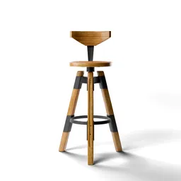 Modern Minimalistic wooden sitting stool