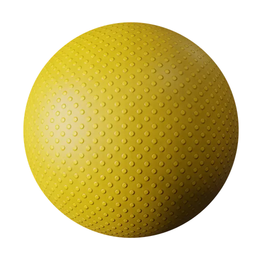 High-quality PBR rubber material with circle texture for 3D modeling in Blender and other software.