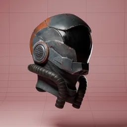 Futuristic Sci-Fi Face Mask