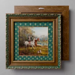 Picture Equestrian Landscape Frame