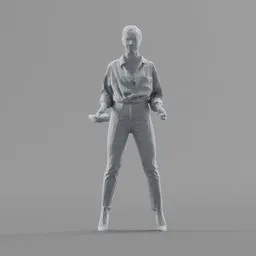 Lowpoly Female Standing