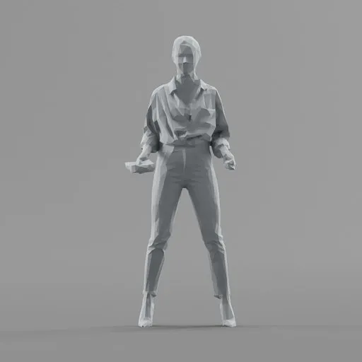Lowpoly Female Standing